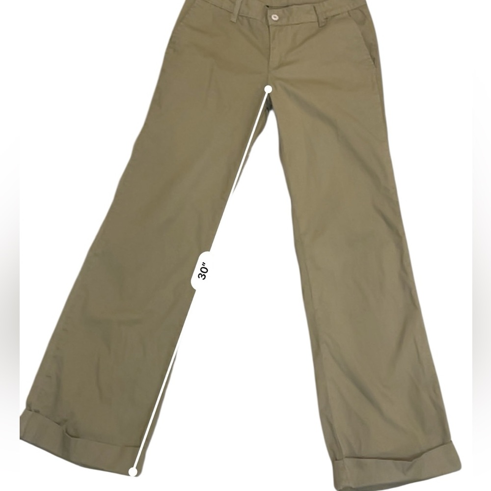 Low rise cuffed khakis Y2K flap pockets 27 - Picture 5 of 10